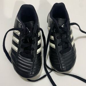 Adidas Black and White Sneakers with Classic Stripes